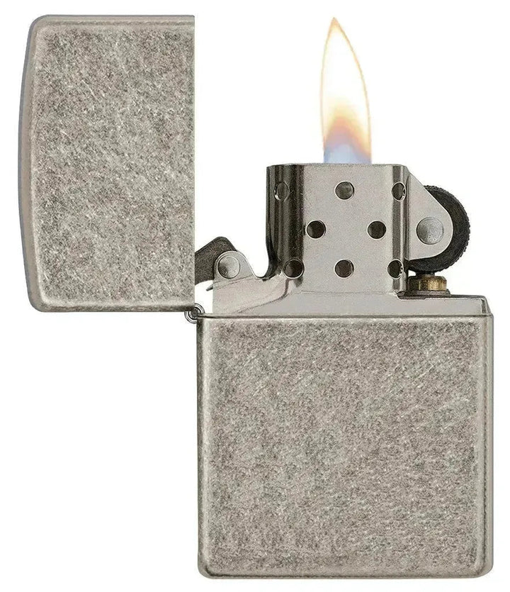 Zippo - Antique Silver Plate Armor - Game-On.no