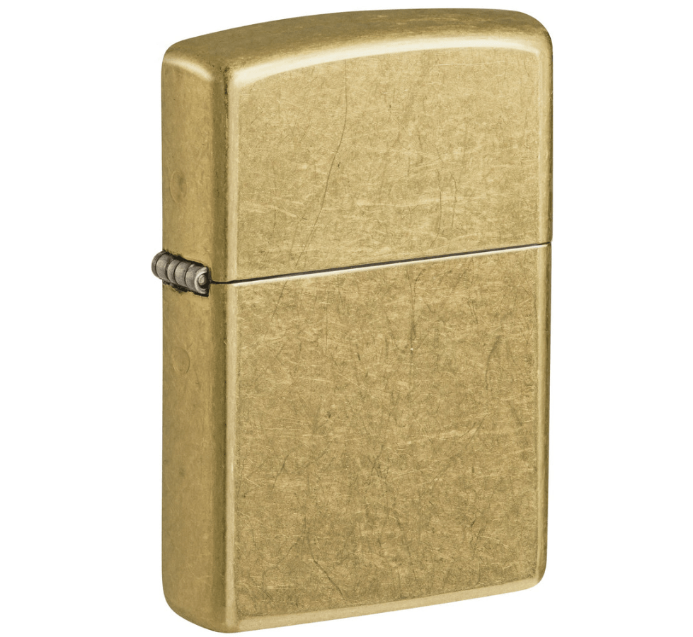 Zippo - Klassisk Street Brass - Messing Lighter - Game-On.no