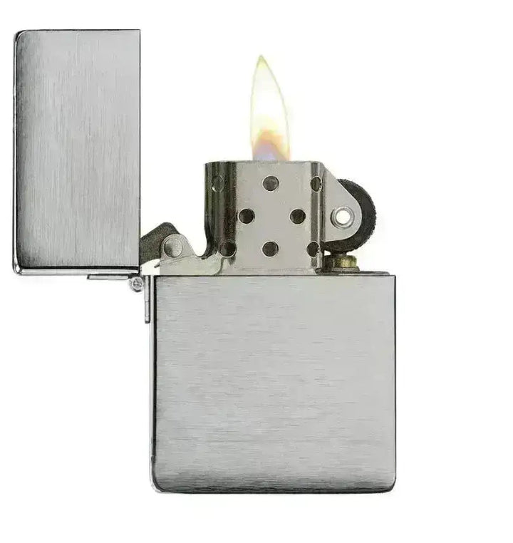 Zippo Lighter - 1935 Replica i Børstet Stål - Game-On.no