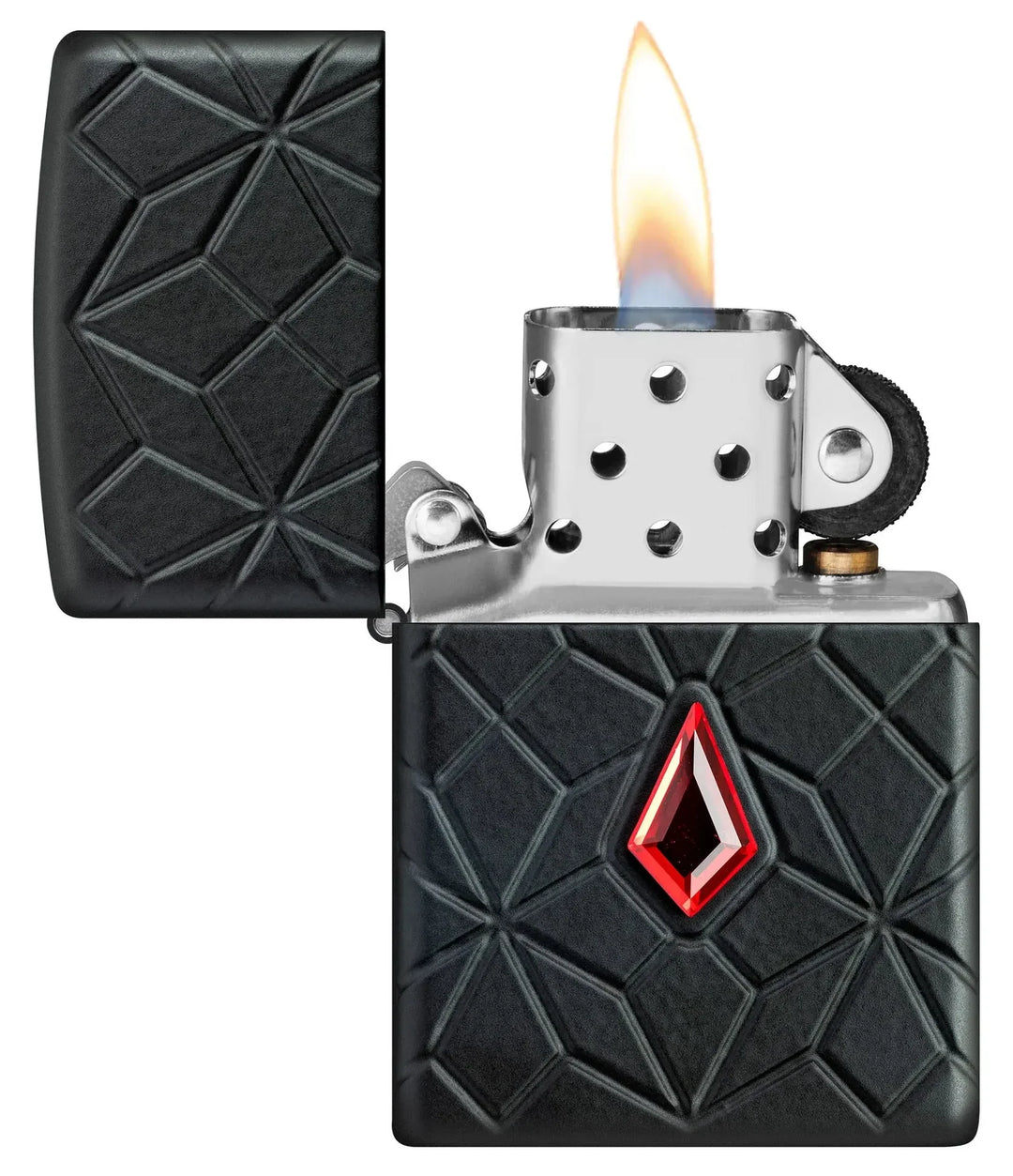 Zippo Lighter - 360 Armor® Red Crystal Design - Game-On.no