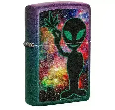 Zippo Lighter - Alien Design Iridescent - Game-On.no