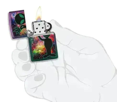 Zippo Lighter - Alien Design Iridescent - Game-On.no