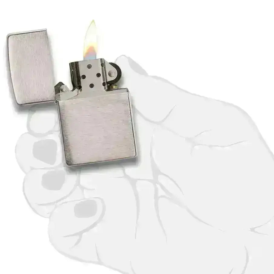 Zippo Lighter - Armor Børstet Krom - Game-On.no