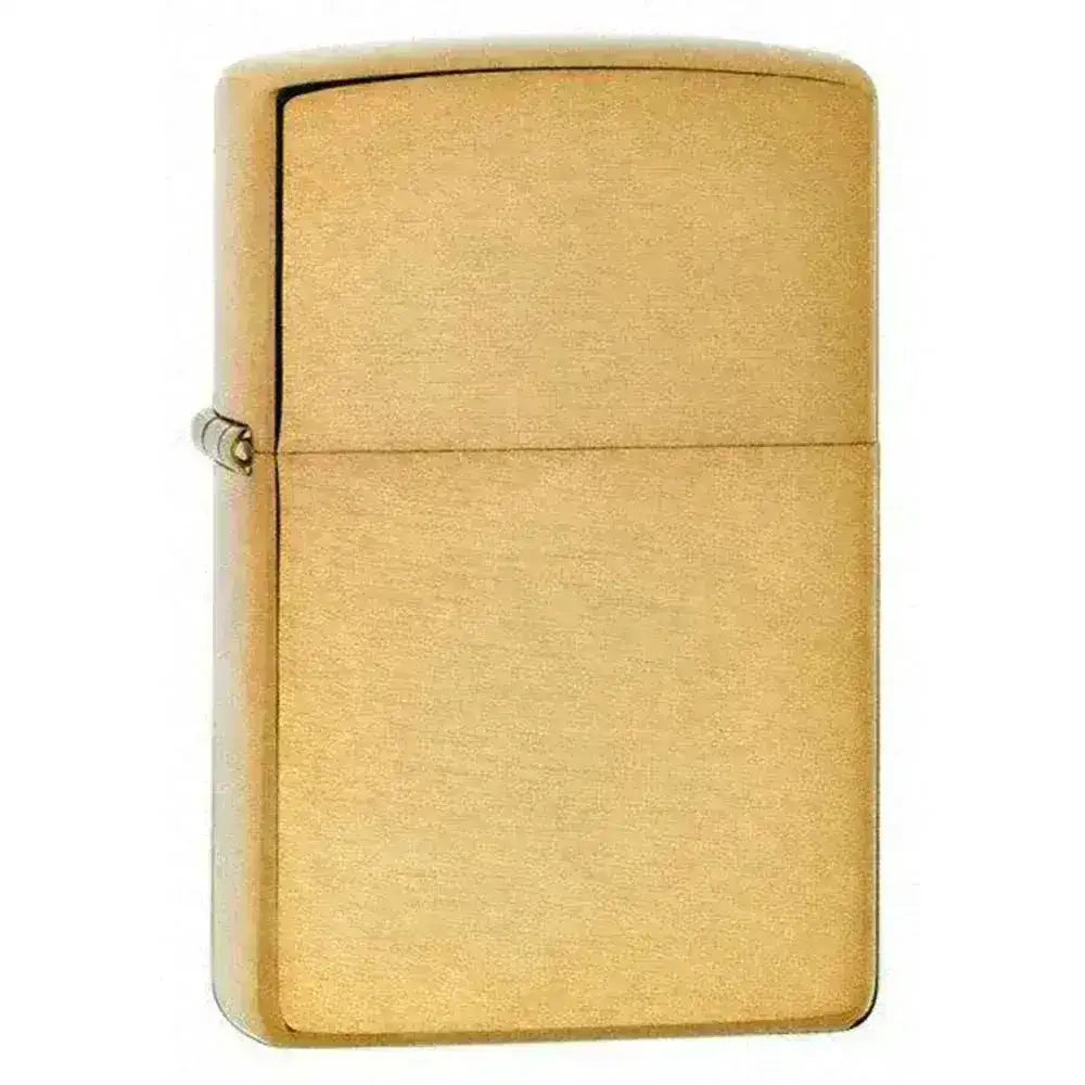 Zippo Lighter - Klassisk Børstet Messing - Game-On.no