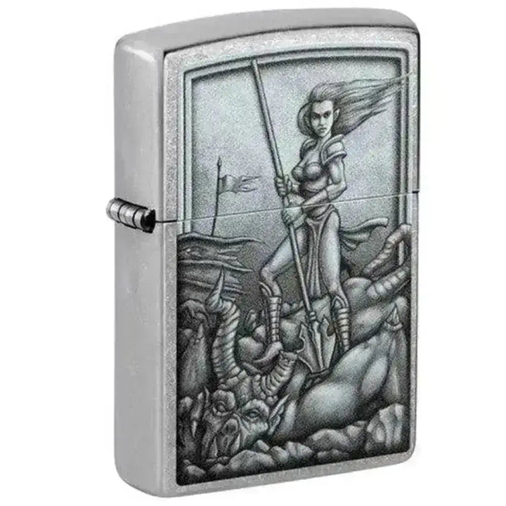 Zippo Lighter - Middelalder Kriger - Game-On.no
