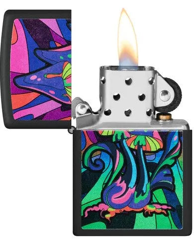 Zippo - Magic Mushrooms Neon Motiv - Game-On.no