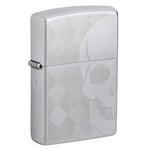 Zippo - Satin Chrome Hodeskalle - gameon.eu