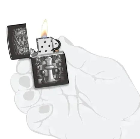 Zippo - Sjakk Design - Game-On.no