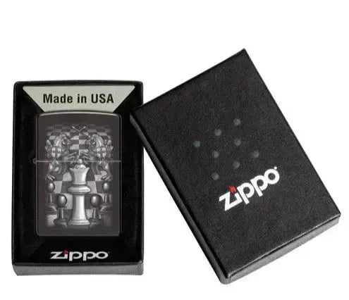 Zippo - Sjakk Design - Game-On.no