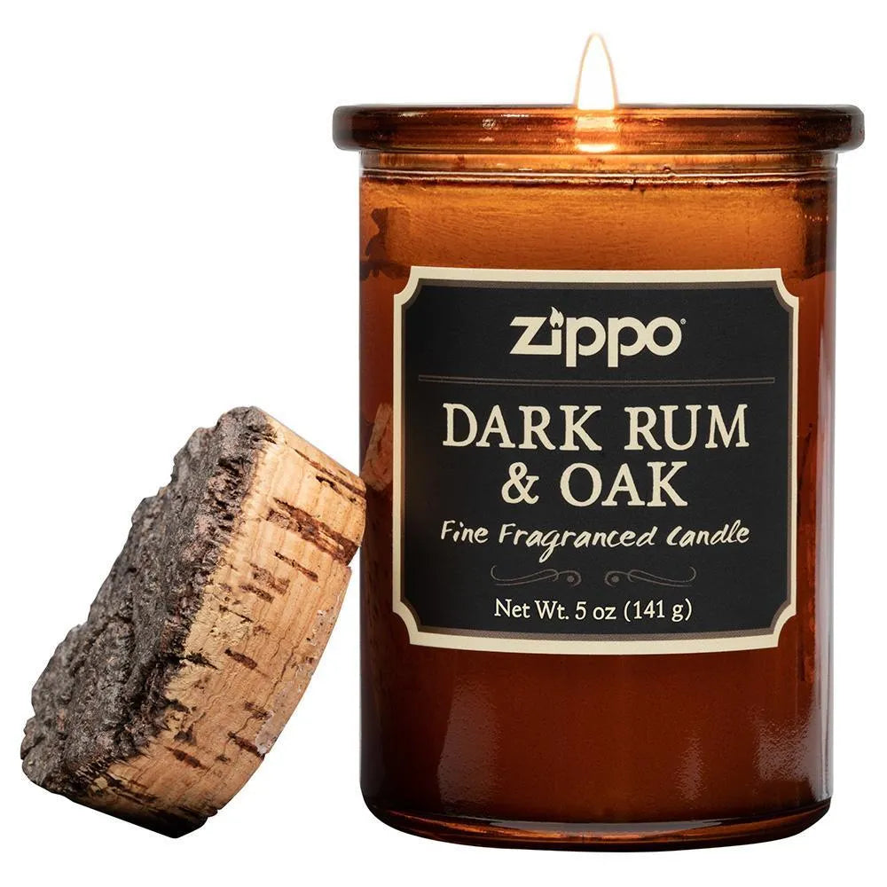 Zippo - Spirit Candle Duftlys - Dark Rum & Oak - Game-On.no