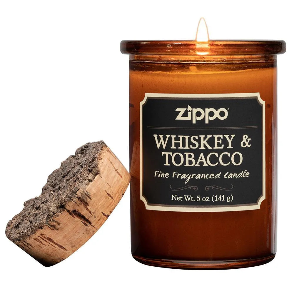 Zippo - Spirit Candle Duftlys - Whiskey & Tobacco - Game-On.no