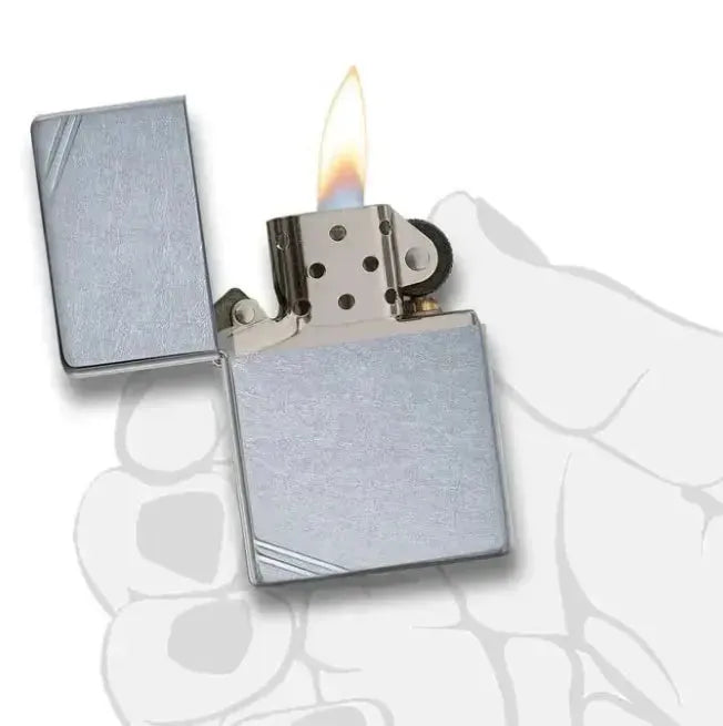 Zippo - Street Chrome? Vintage with Slashes - Game-On.no