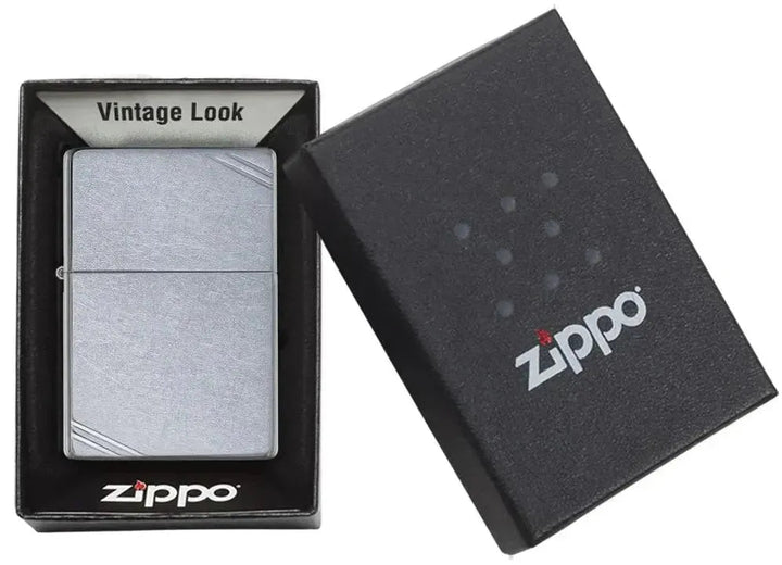 Zippo - Street Chrome? Vintage with Slashes - Game-On.no